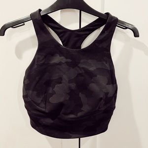 Lululemon Black Camo Sports Bra
